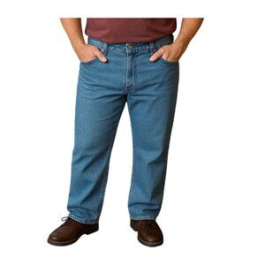 Wrangler Mens Cool Vantage Slim Fit Blue Denim Jeans Size 38x32